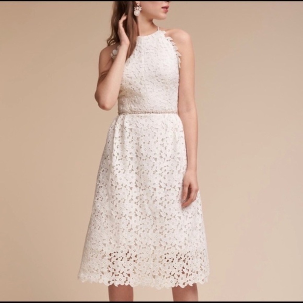 Anthropologie BHLDN Hitherto James White Dress